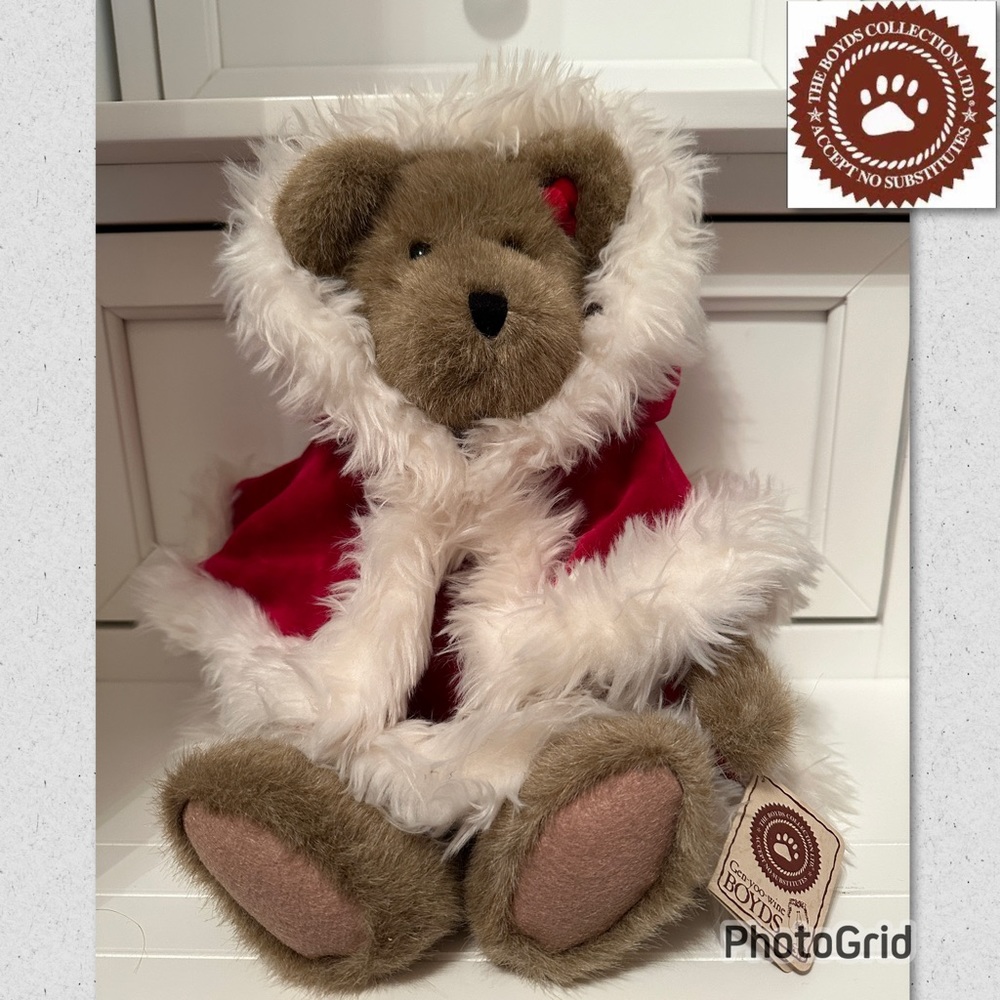 NWT, Boyds Bears, TJ’s Best Dressed, Mrs Kringleberry
